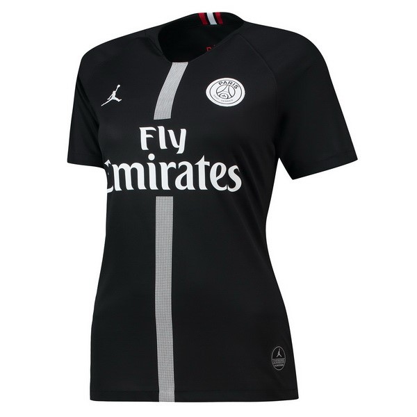 JORDAN Camiseta Paris Saint Germain Tercera Replica Primera Ropa Mujer 2018/19 Negro